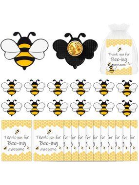 Employee Appreciation Bee Lapel Pins | Back to School Gift, Spelling Bee Badge